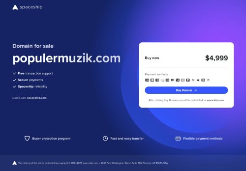 populermuzik.com for sale | Spaceship.com