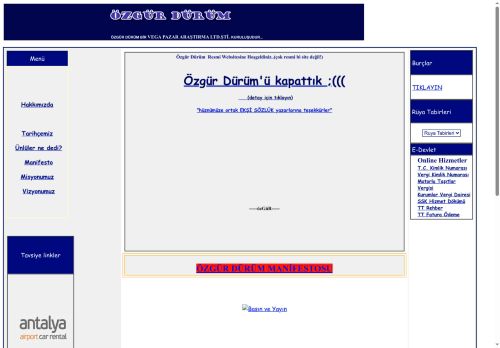 Ozgurdurum.net Sohbet Online Haber Gazeteler Eğlence Video Sitesi
