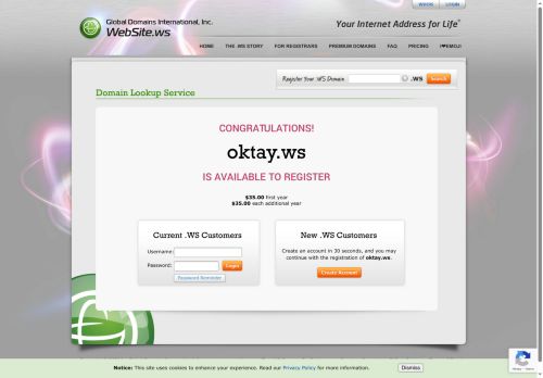 Your Internet Address For Life™ - WEBSITE.WS