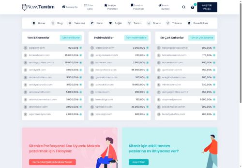 Basın Bülteni Hizmetleri. - News Tanıtım - Tanıtım yazısı