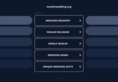 muslimwedding Kaynaklar ve Bilgiler. - muslimwedding.org - Bu web sitesi satılıktır!
