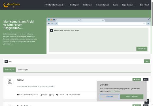 Mumsema - Mum sema | Dini Soru Sor