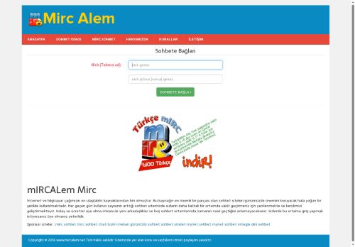 mIRC indir | Türkçe mIRC Sohbet Odaları - mIRCALem.Net