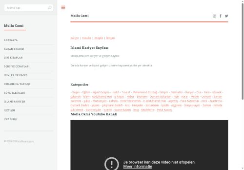İslami Kariyer Sayfası | mollacami.com