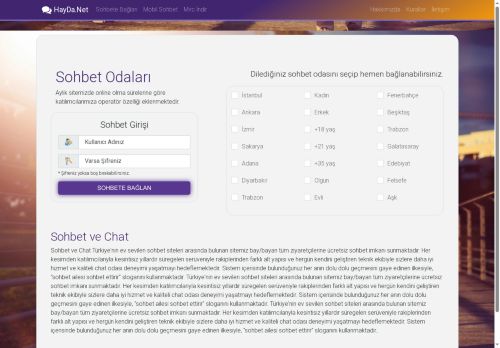 HayDa.Net - Chat, Sohbet Siteleri, Chat Odaları, Magazin, Cinsellik, Aşk, mIRC indir