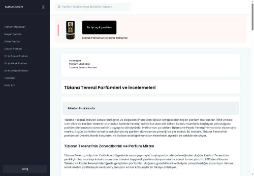 Tiziana Terenzi parfüm