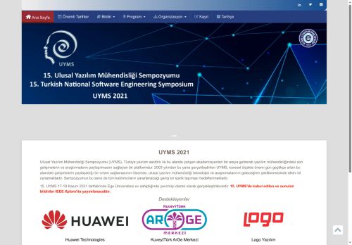 15. Ulusal Yazılım Mühendisliği Sempozyumu (UYMS 2021)
