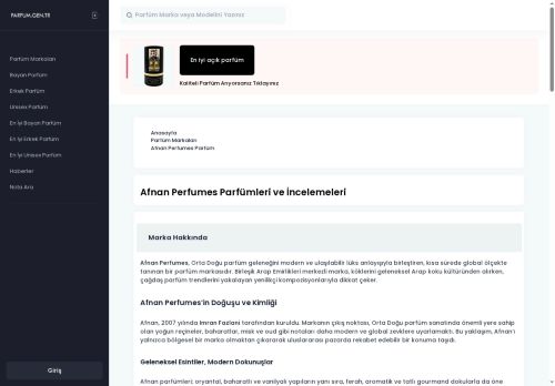 Afnan Perfumes Parfüm | En İyi Afnan Perfumes Kadın ve Erkek Parfümleri İncelemesi