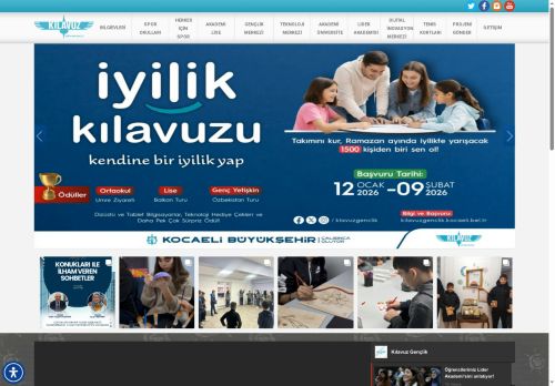Kılavuz Gençlik Ana Sayfa | Kocaeli Büyükşehir Belediyesi Gençlik ve Spor Hizmetleri Dairesi Başkanlığı | Bilgievi | Akademi Lise | Akademi Üniversite | Gençlik Merkezleri