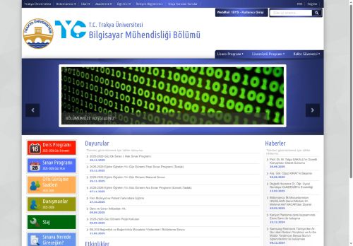 Bilgisayar Mühendisliği Bölümü | T.C. Trakya Üniversitesi