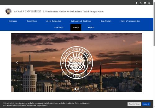 8. Uluslararası Makine ve Mekanizma Tarihi Sempozyumu – Ankara Üniversitesi