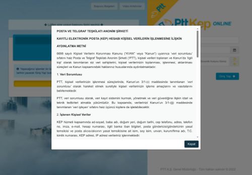 PTT KEP ONLİNE