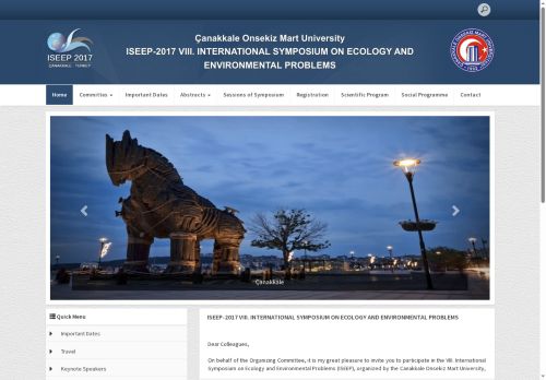 VIII. INTERNATIONAL SYMPOSIUM ON ECOLOGY AND ENVIRONMENTAL PROBLEMS