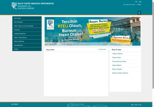 Anasayfa | Basımevi ve Matbaa Birimi