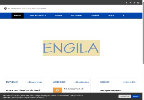 İlahiyat Fakültesi İngilizce İlahiyat Programı – Ankara Üniversitesi