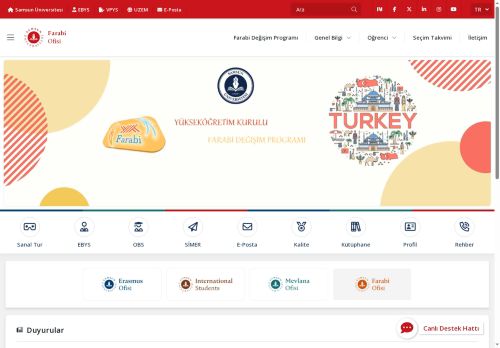Samsun Üniversitesi - Farabi Ofisi