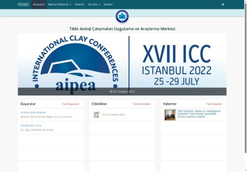 Tıbbi Jeoloji Çalışmaları Uygulama ve Araştırma Merkezi | Eskişehir Osmangazi Üniversitesi - Anasayfa