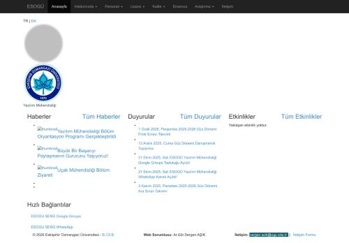 Software Engineering | Eskisehir Osmangazi University - Home
