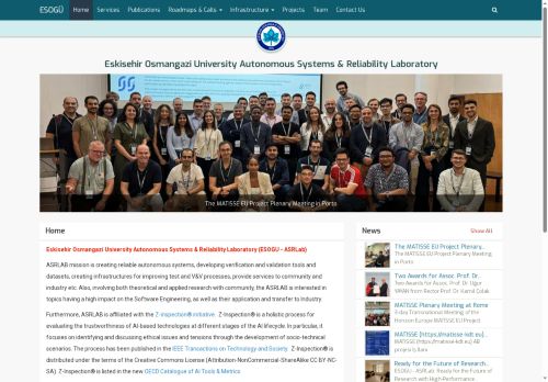 Eskisehir Osmangazi University Autonomous Systems & Reliability Laboratory | Eskisehir Osmangazi University - Home