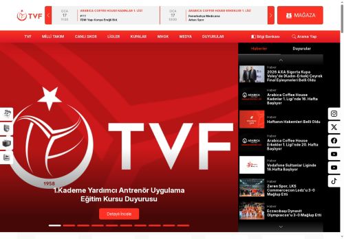 Türkiye Voleybol Federasyonu | TVF