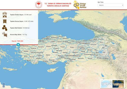 T.C. TARIM ve ORMAN BAKANLIĞI - Türkiye Bal Haritası