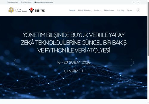Yönetim Bilişimde Büyük Veri ile Yapay Zekâ Teknolojilerine Güncel Bir Bakış ve Python ile Veri Atölyesi