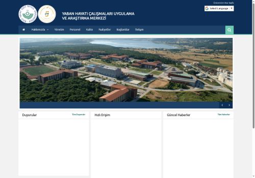 Ana Sayfa | YABAN HAYATI ÇALIŞMALARI UYGULAMA VE ARAŞTIRMA MERKEZİ