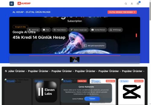 ALHESAP Dijital Ürün Pazarı
