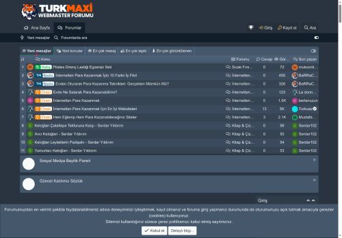 Turkmaxi.org - Webmaster Forumu