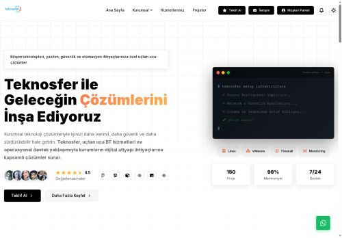 Teknosfer – Bilişim Teknolojileri Yazılım Güvenlik ve Otomasyon Hizmetleri