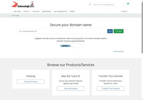 Alan Adı ve Hosting Sistemleri - Ana Sayfa - Teknoloji Sitesi