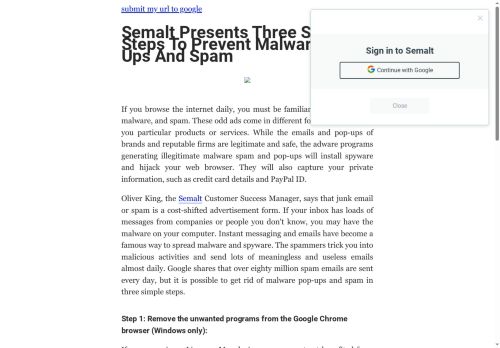 Semalt Presents Three Simple Steps To Prevent Malware Pop-Ups And Spam