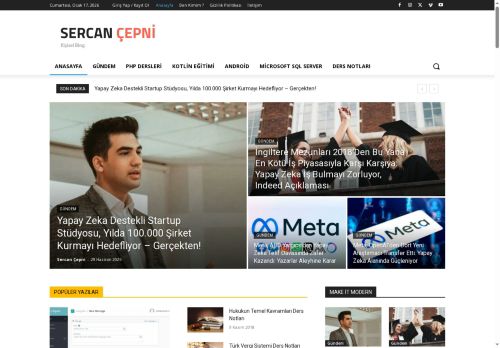 Sercan Çepni - Kişisel Blog