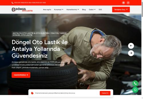 Antalya Oto Lastik & Oto Elektrik | 7/24 Yol Yardım – Döngel Oto Lastik