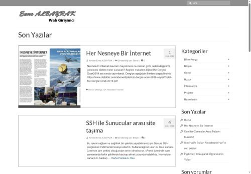 Emre ALBAYRAK – Bilişim Uzmanı & Girişimci