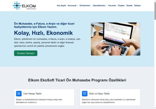 Ana Sayfa - Elkom Yazılım