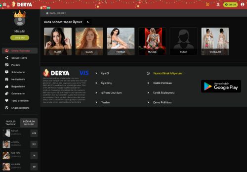 Derya.com Görüntülü Sohbet Chat Kameralı Canlı Görüşme