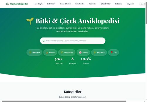 Bitki Bakım Rehberi - Çiçek Ansiklopedisi