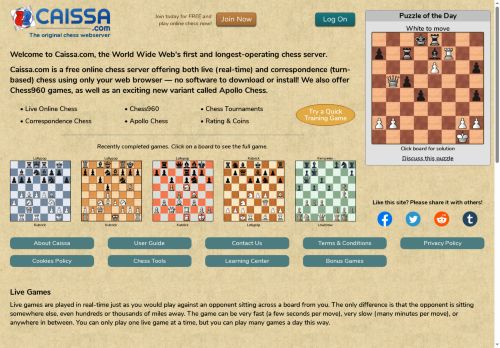 Caissa.com | Play Chess Online