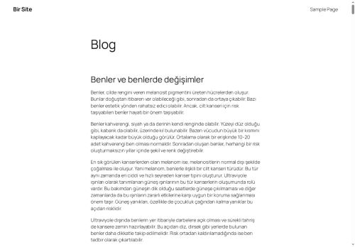 Bir Site – Senin siten