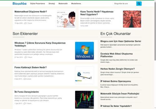 Blogohbe – Dijital Pazarlamanın Matematiksel Yolu