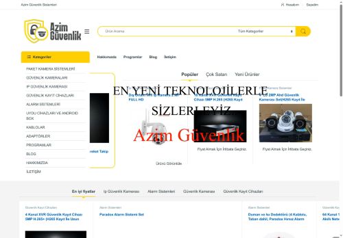 Azim Güvenlik Sistemleri | Kamera ve Güvenlik Sistemleri