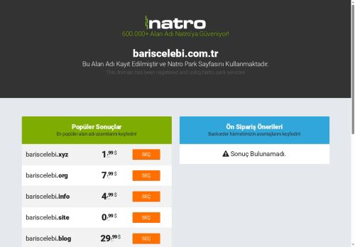 bariscelebi.com.tr Premium Park Sayfası
