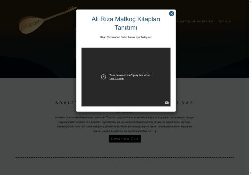 Kişisel Web Sitesi - Ali Rıza Malkoç