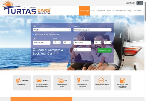 Antalya Rent a Car | Turtas Car Rental & Airport Delivery