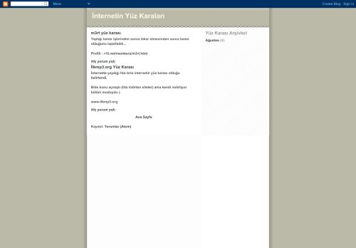 İnternetin Yüz Karaları