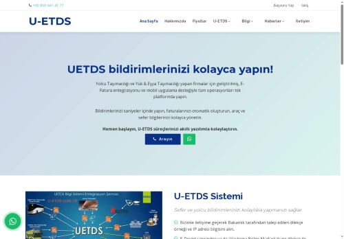 Ulaştırma Elektronik Takip ve Denetim Sistemi UETDS - U-ETDS