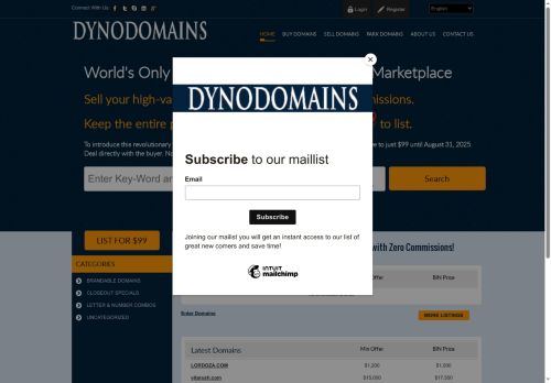 Buy and Sell - Dyno Domains - Domain Trading