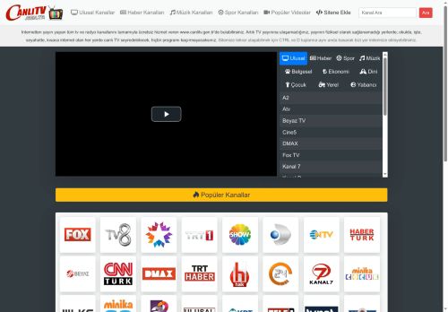 CANLITV.gen.tr | Canlı TV izle