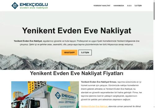 Yenikent Evden Eve Nakliyat İle % 20 İndirimli Fiyatlar